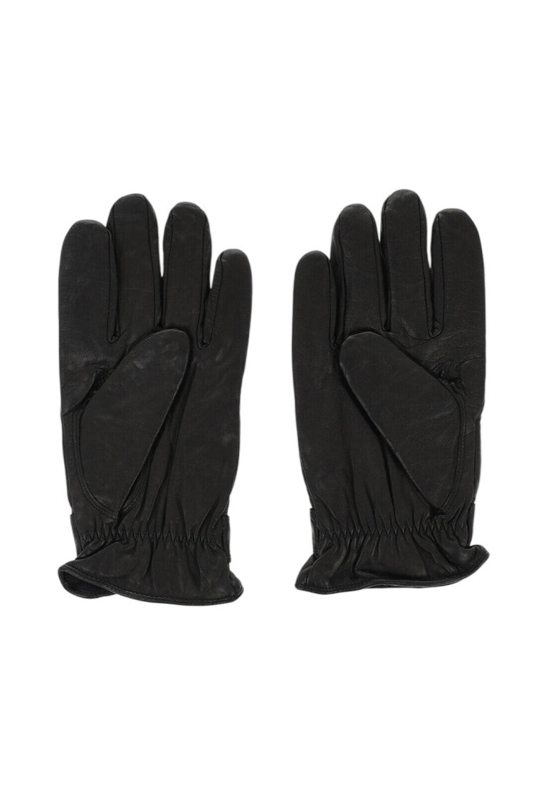 Black Classic Textured Gloves 2