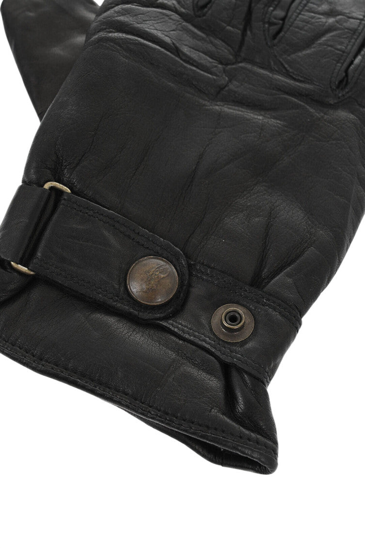 Black Classic Textured Gloves 3