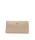 Beige Kira Quilted Wallet 1