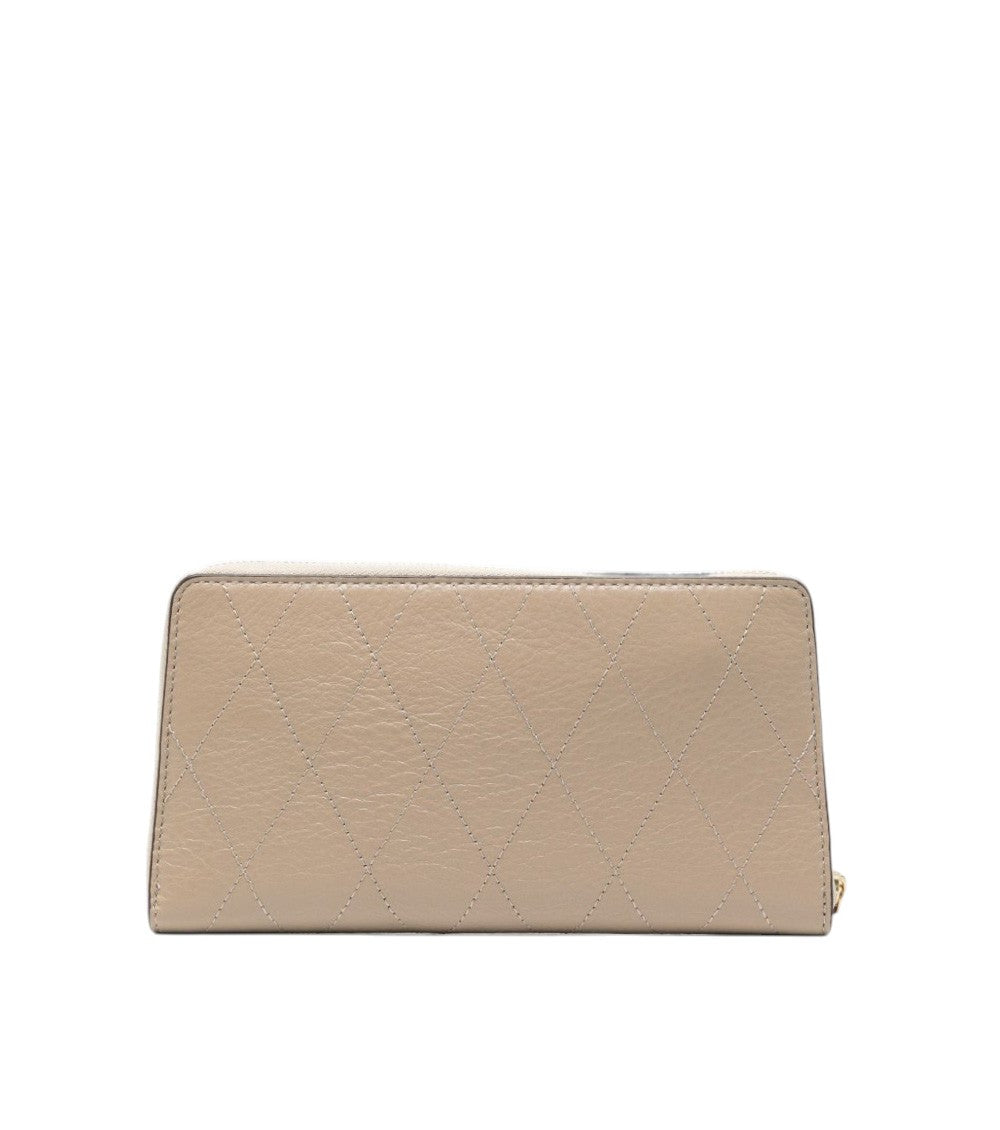 Beige Kira Quilted Wallet 2