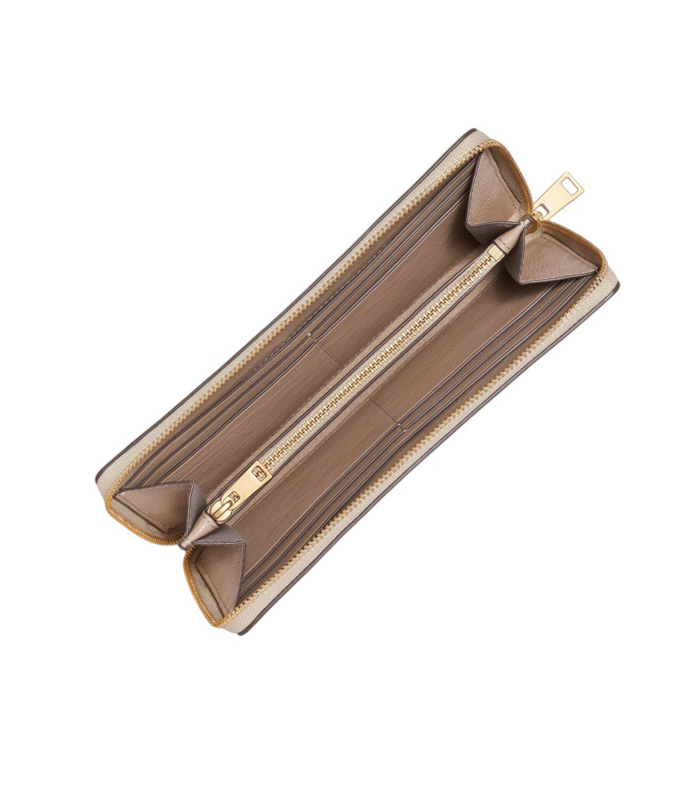 Beige Kira Quilted Wallet 3