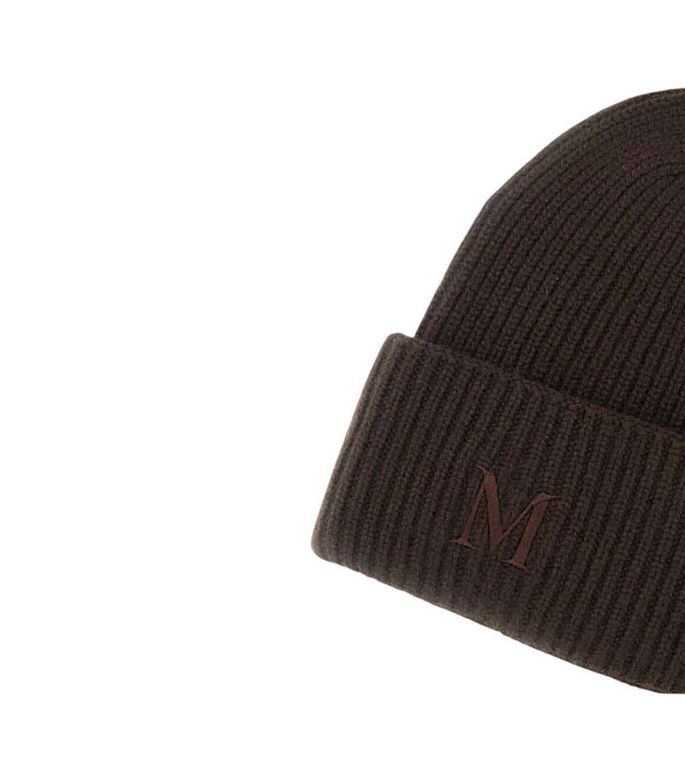 Dark Brown Knitted Beanies Cap 2