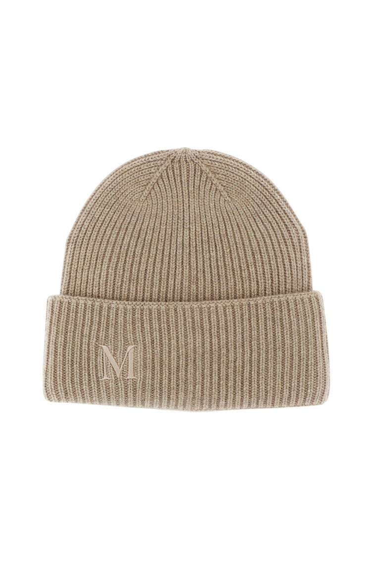 Beige Knitted Beanies Cap 1