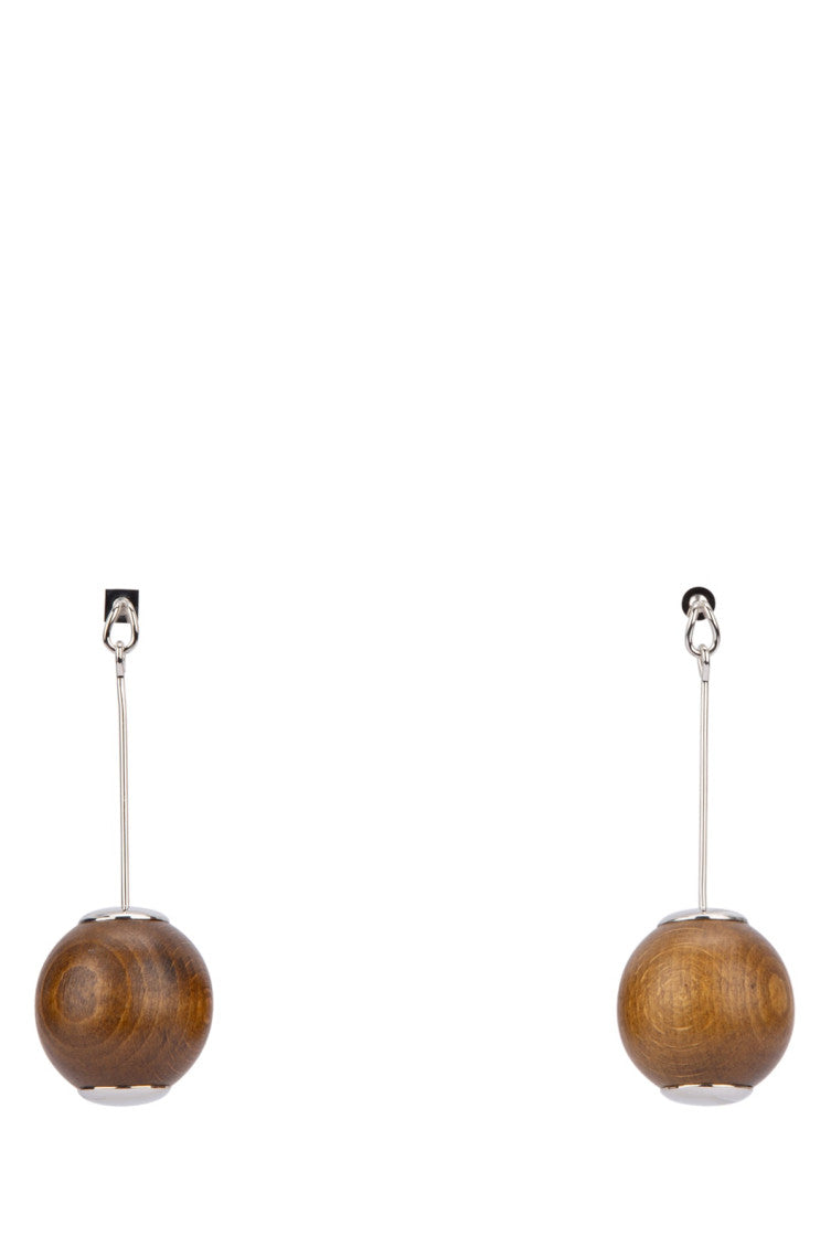 Brown Les Grandes Boucles Nodo Earrings 1