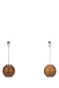 Brown Les Grandes Boucles Nodo Earrings 1