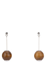 Brown Les Grandes Boucles Nodo Earrings 1