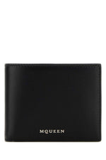 Black Logo Solid Wallet 1