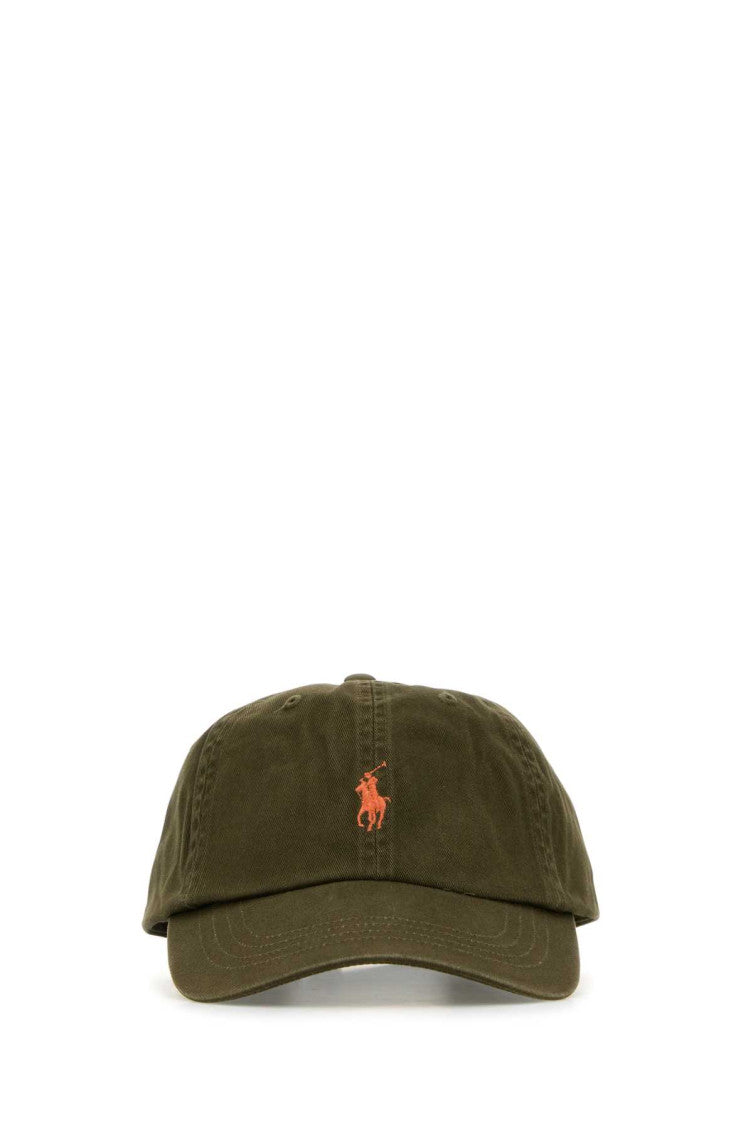 Army green cotton baseball cap 1