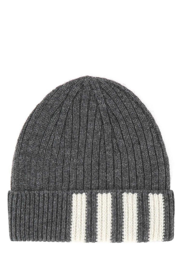 Grey Iconic Beanie Hat 1