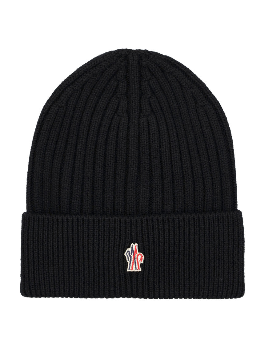 Black Logo Beanie Hat 1
