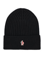 Black Logo Beanie Hat 1