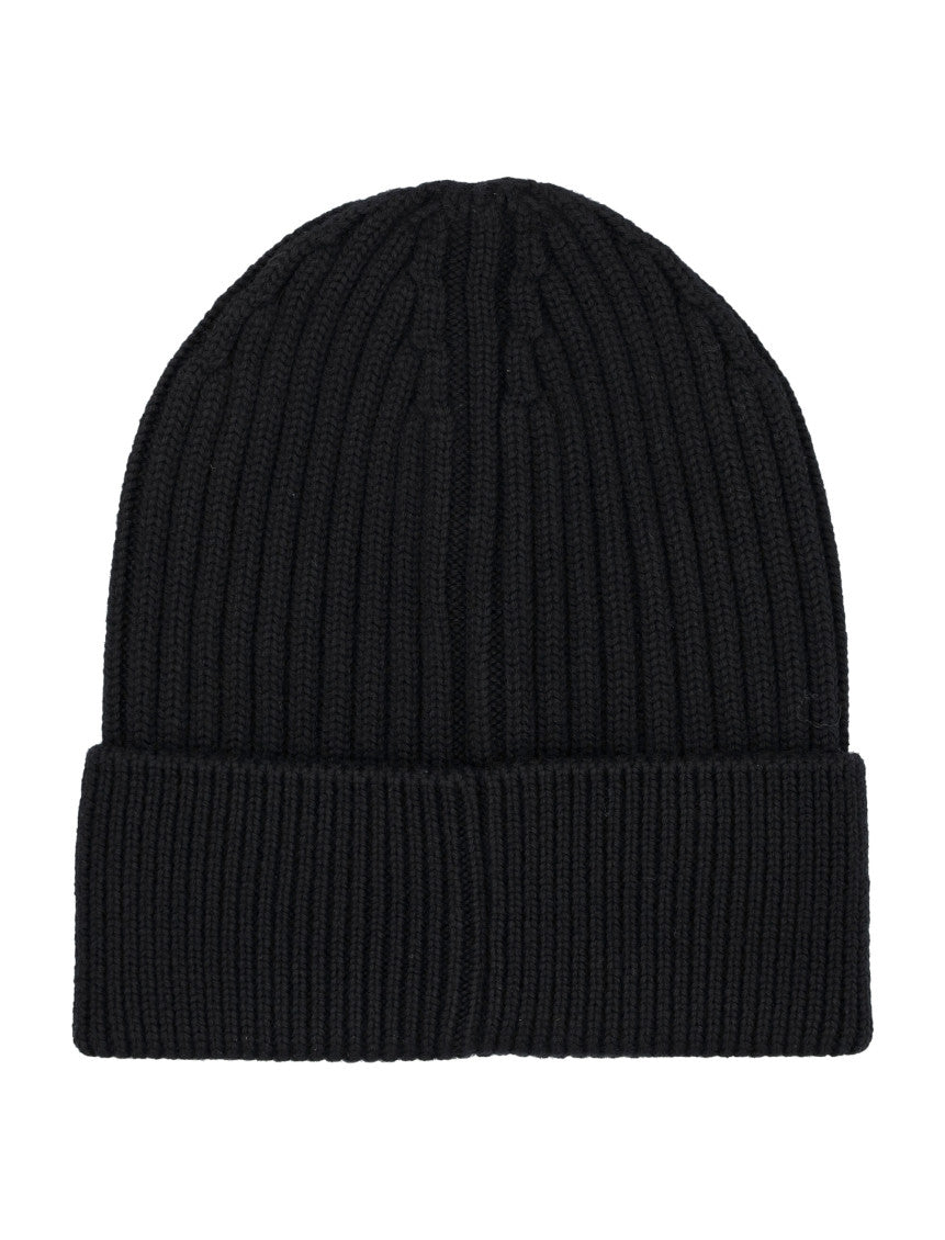 Black Logo Beanie Hat 2