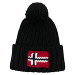 Black Logo Beanie Cap 1