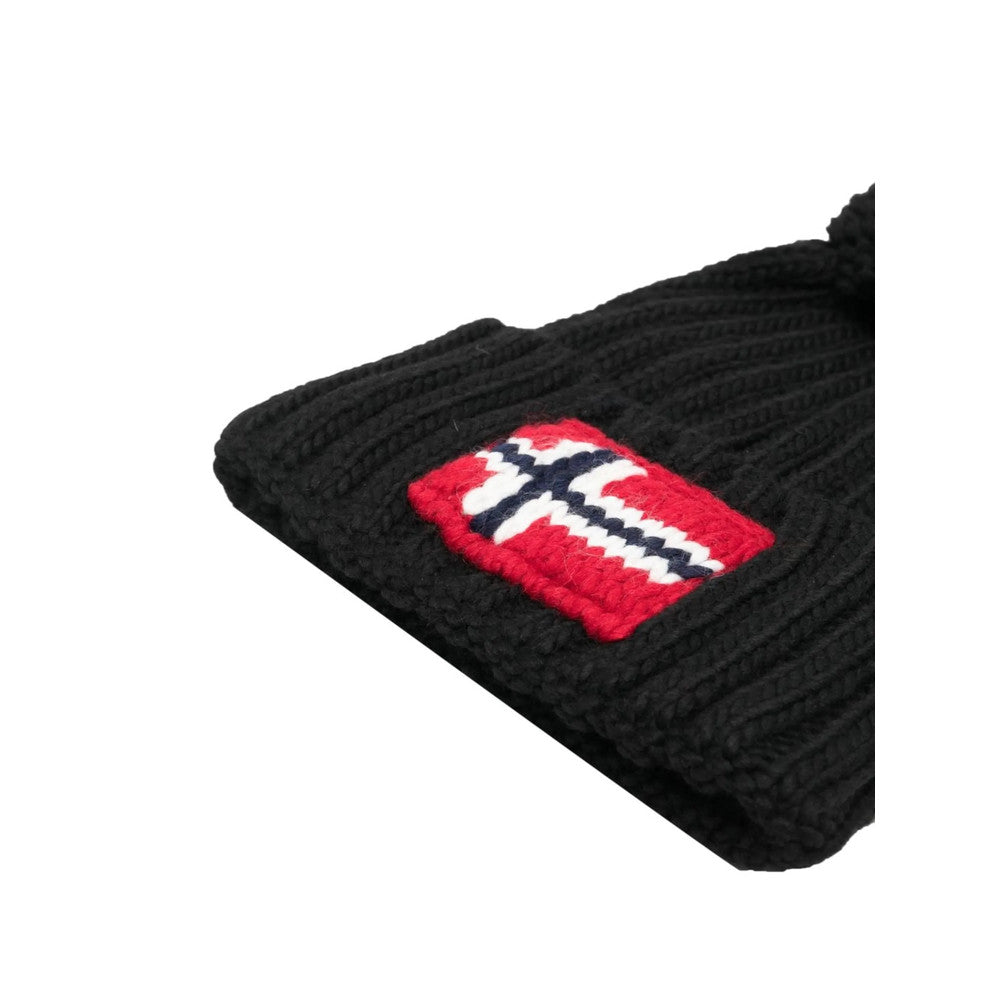 Black Logo Beanie Cap 2