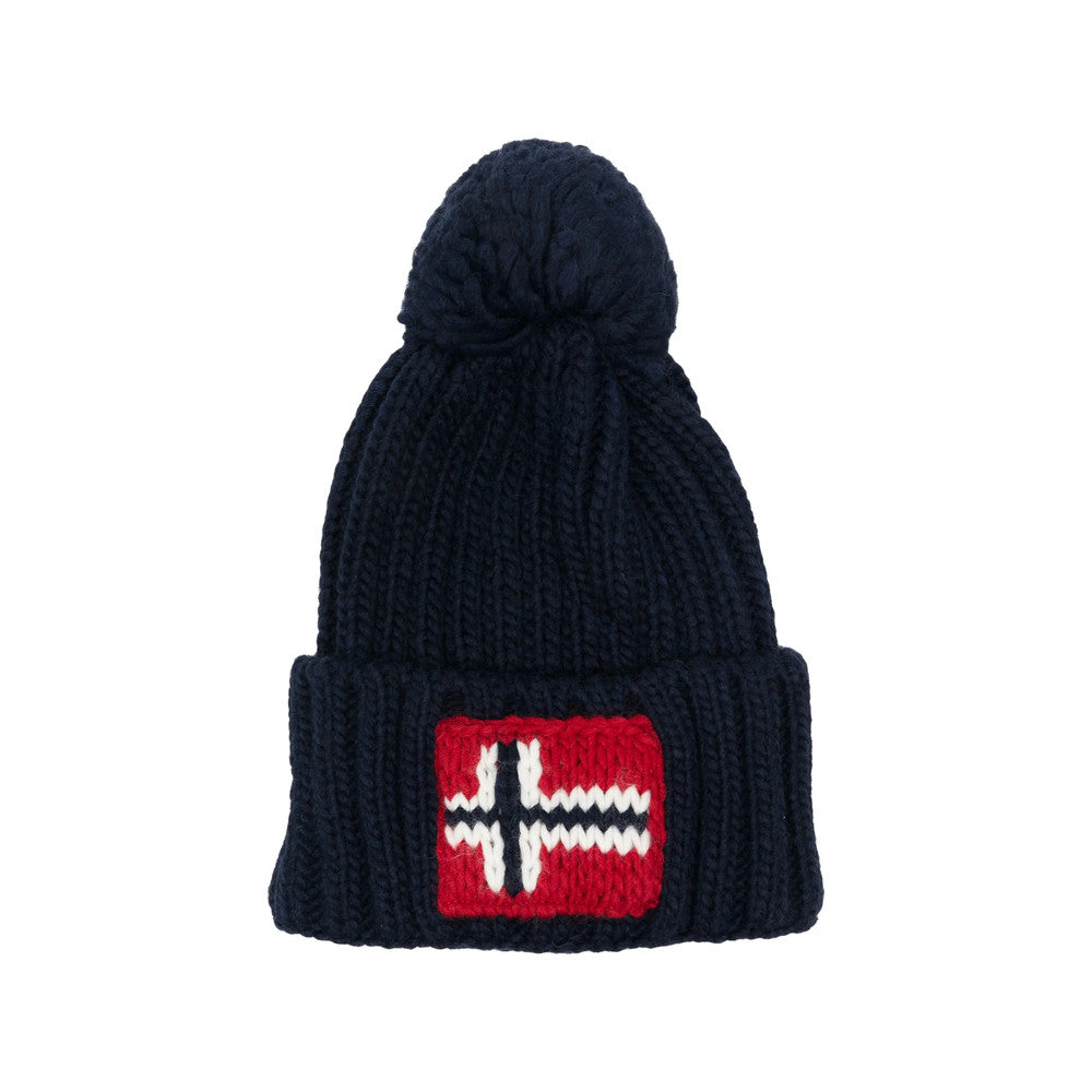 Navy Blue Logo Beanie Cap 1
