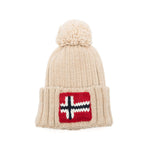 Beige Logo Beanie Cap 1