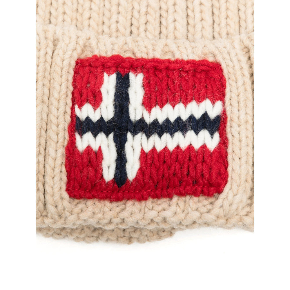 Beige Logo Beanie Cap 3