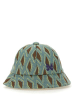 Tourquoise Geometric Pattern Bucket Hat 1