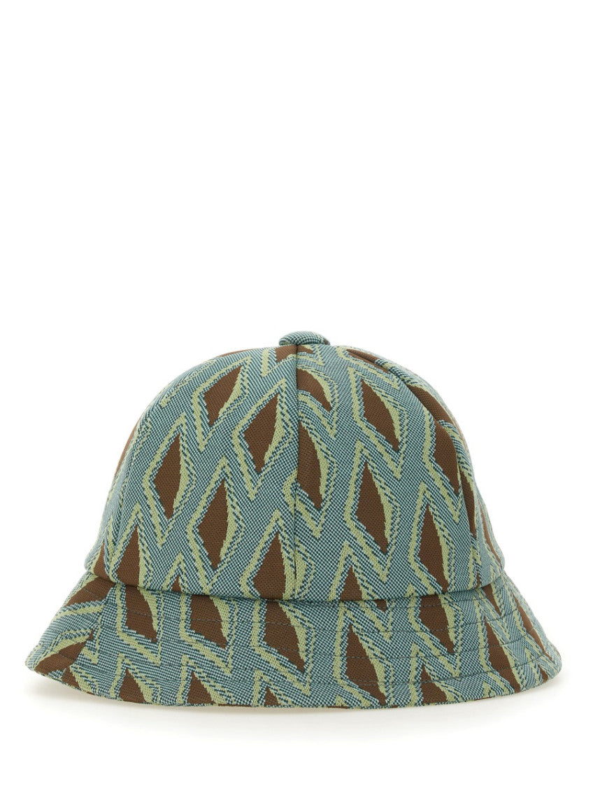 Tourquoise Geometric Pattern Bucket Hat 2