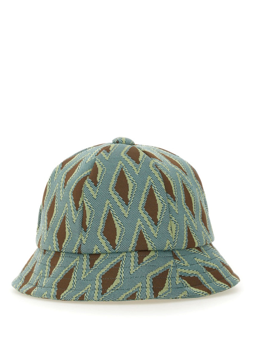 Tourquoise Geometric Pattern Bucket Hat 3