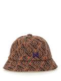 Orange Geometric Pattern Bucket Hat 1