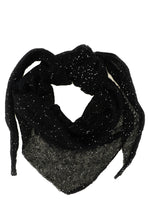 Black Sequin Embellished Scarf 1