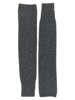 Grey Knitted Fingerless Gloves 1