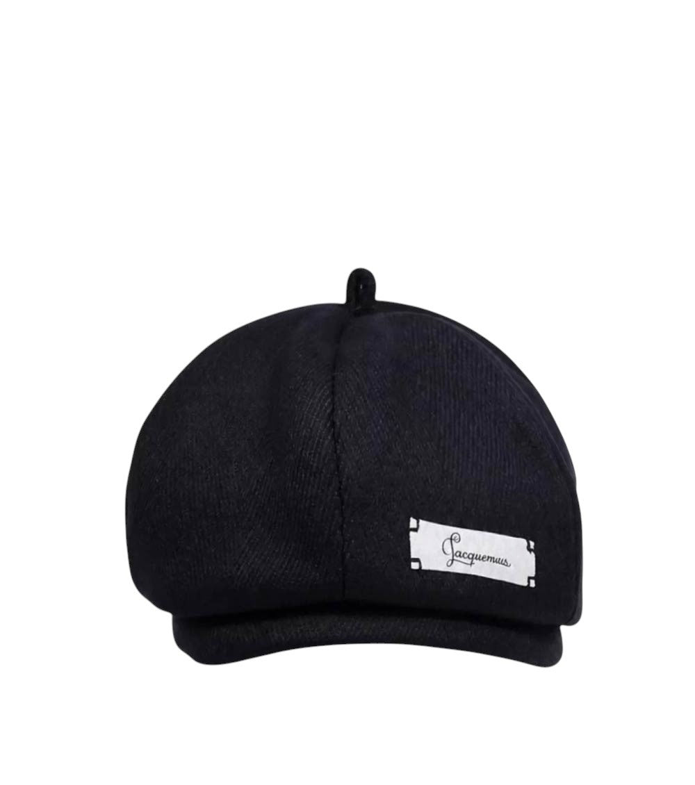 Navy Blue Logo Bakerboy Cap 1