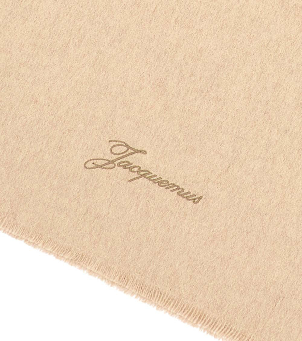 Beige Solid Scarf 2