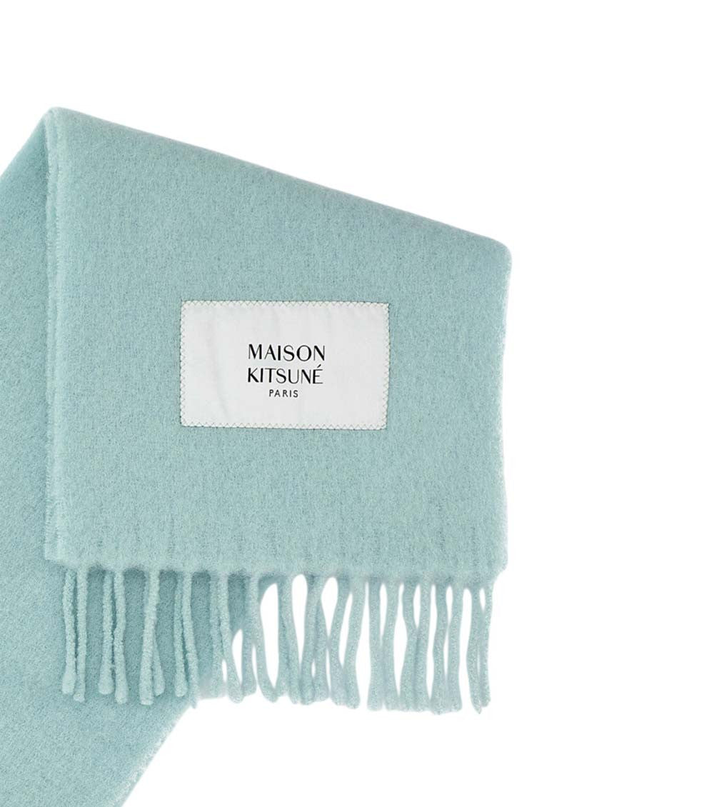 Aqua Solid Scarf 2