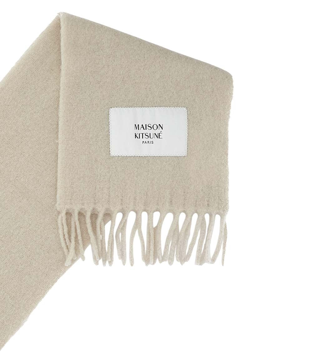 Beige Solid Scarf 2