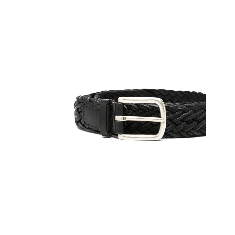 Black Braided Buckle Belt 2