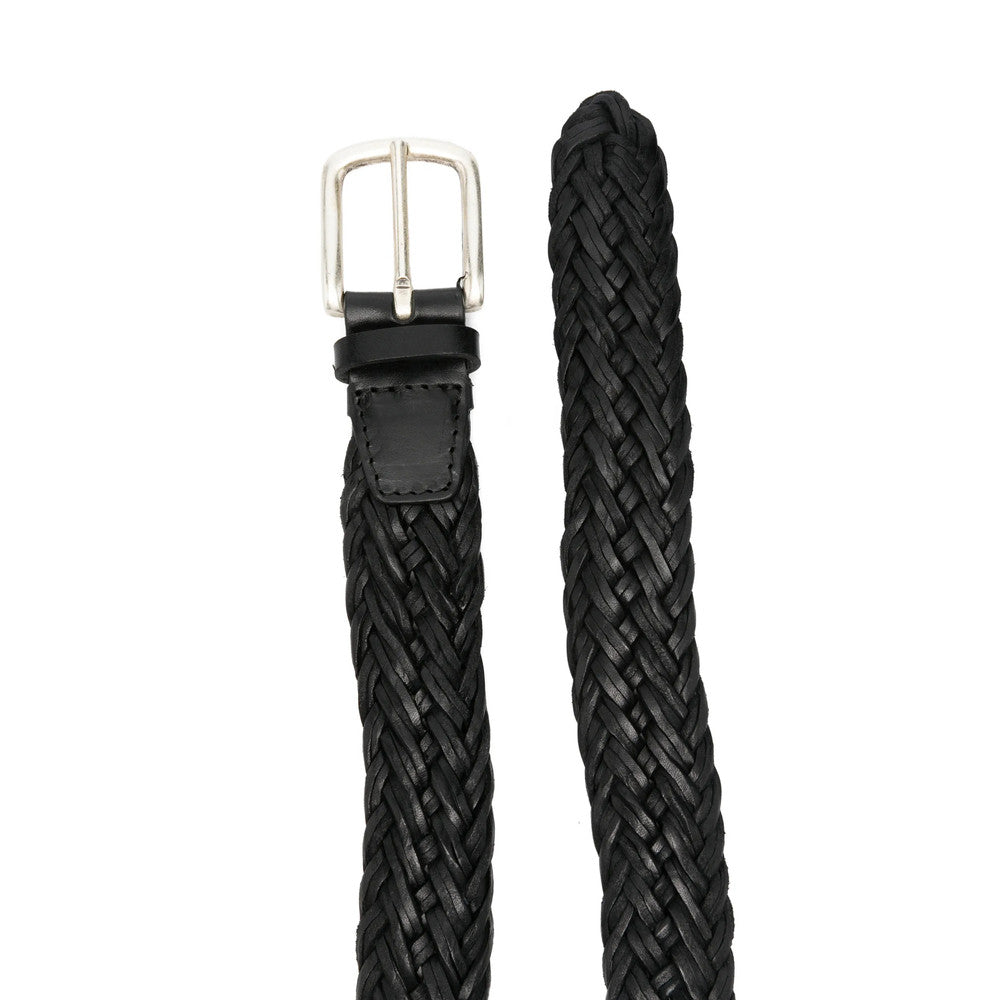 Black Braided Buckle Belt 3