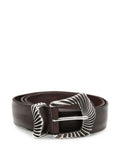 Brown Engraved Buckle Belt 1