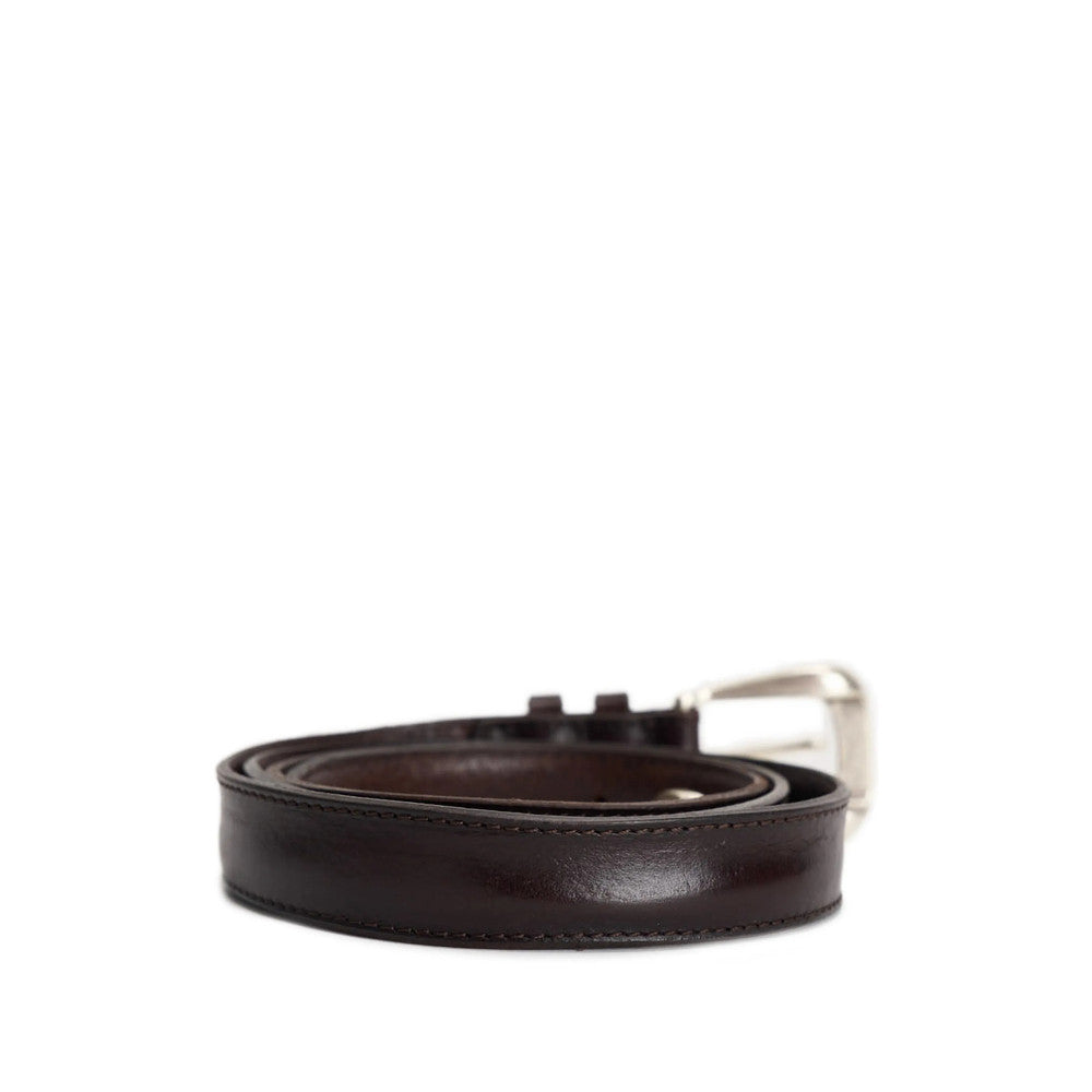 Dark Brown Logo Buckle Belt 2