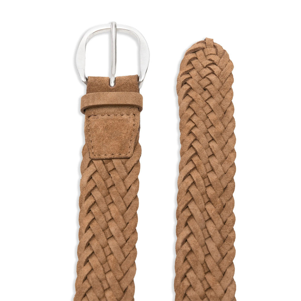 Brown Braided Buckle Belt 2