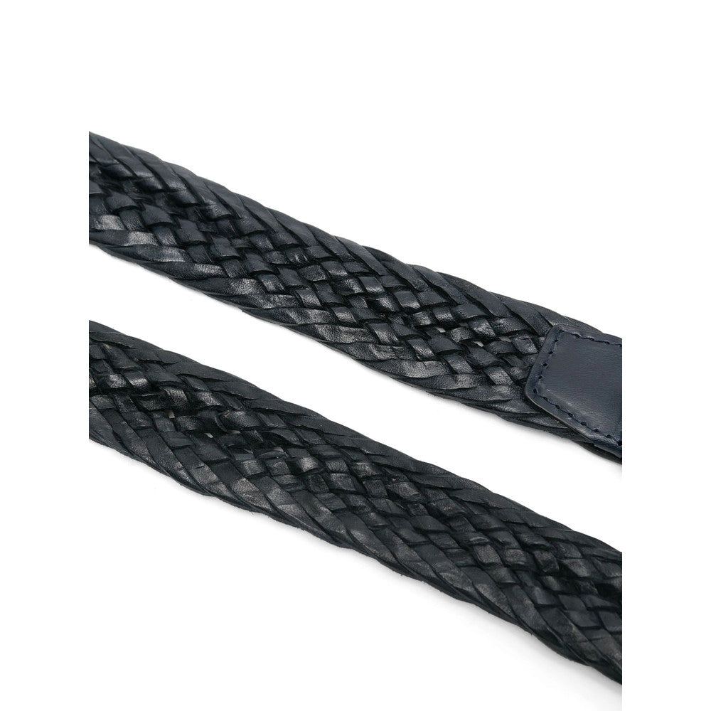 Blue Woven Buckle Belt 2