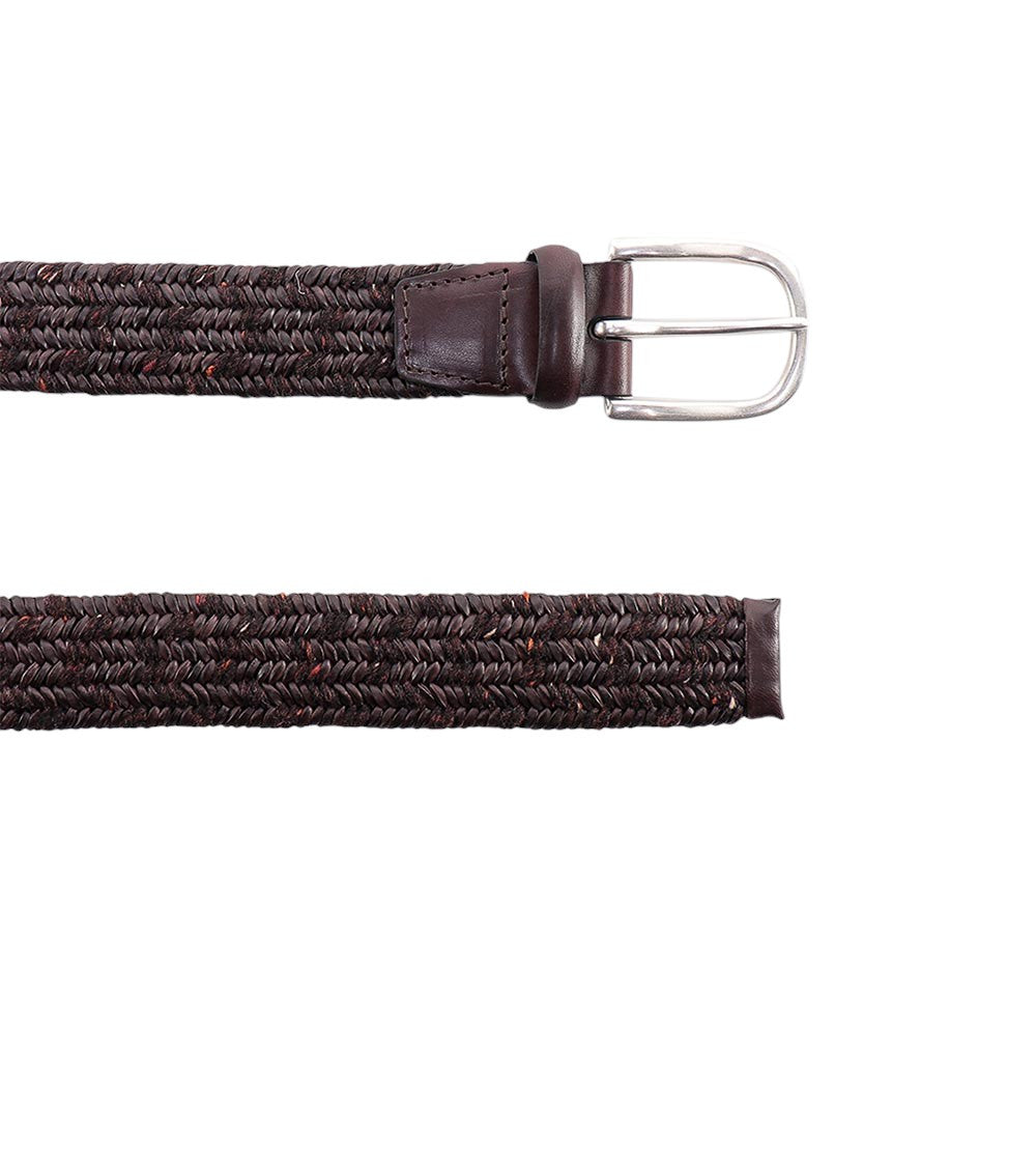 Brown Woven Buckle Belt 2