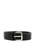 Black Logo Buckle Belt 1