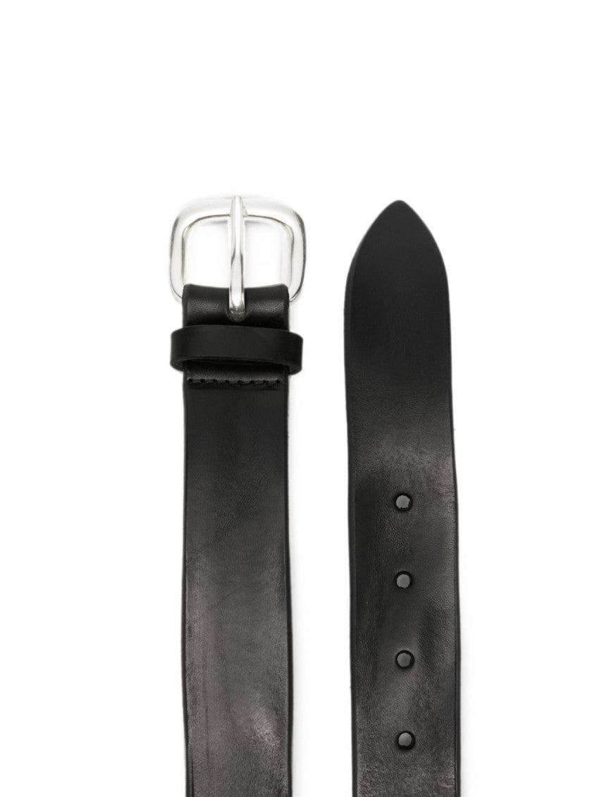 Black Logo Buckle Belt 3