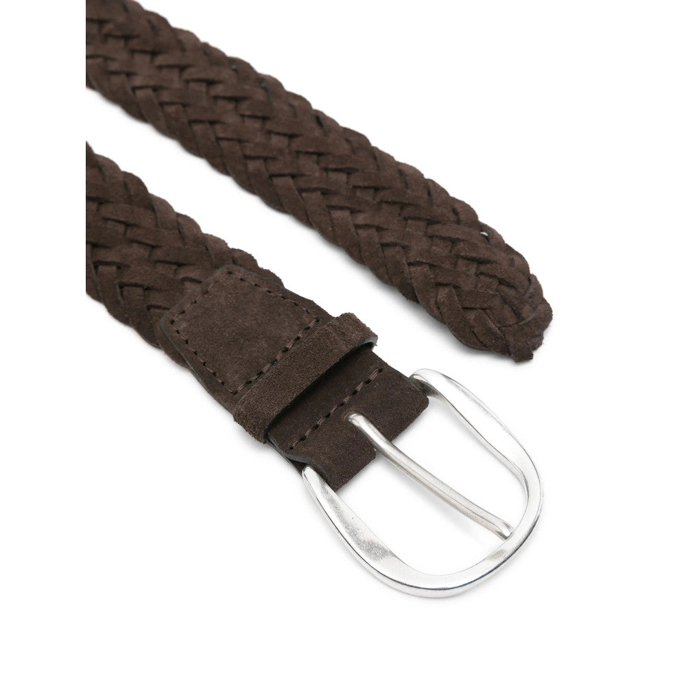Brown Braided Buckle Belt 2