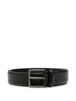 Black Logo Buckle Belt 1