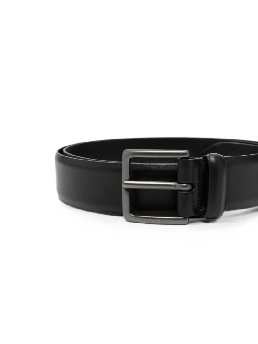 Black Logo Buckle Belt 2