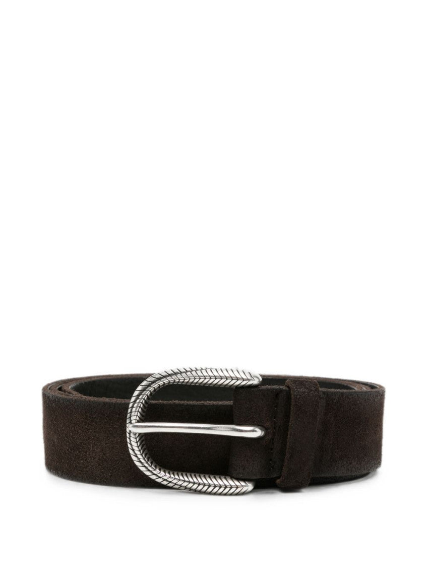 Brown Engraved Buckle Belt 1