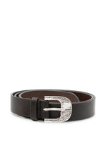Brown Engraved Buckle Belt 1