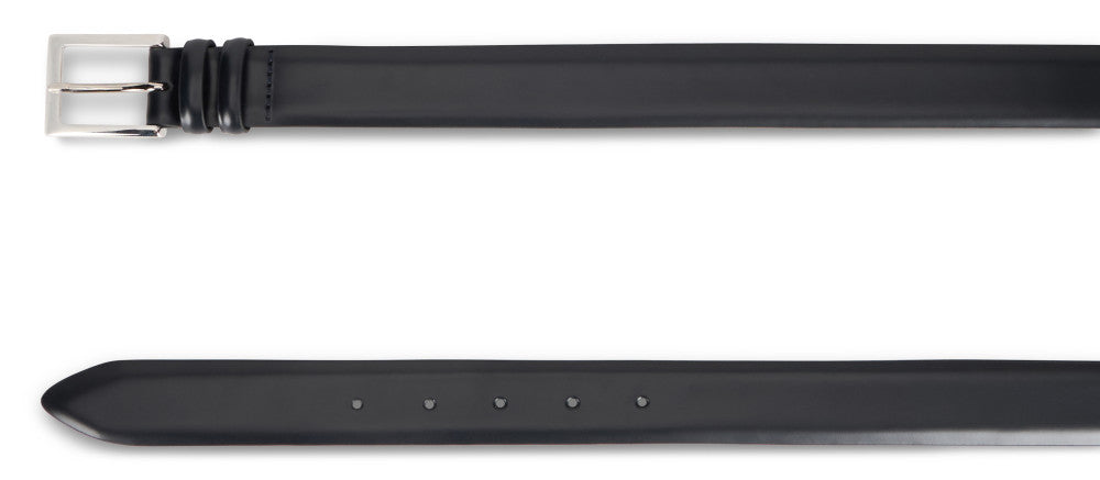 Dark Blue Brushed Leather Belt 2