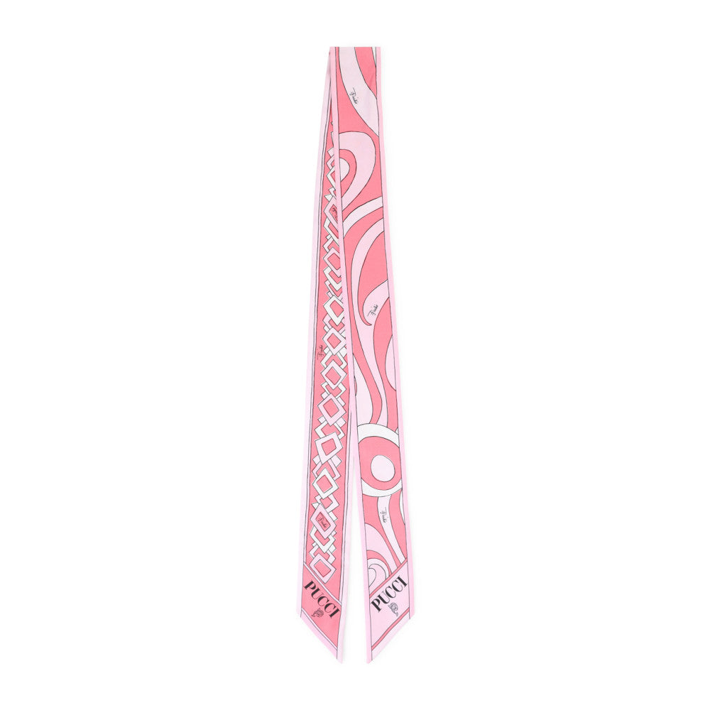 Pink Printed Bandana Scarf 1