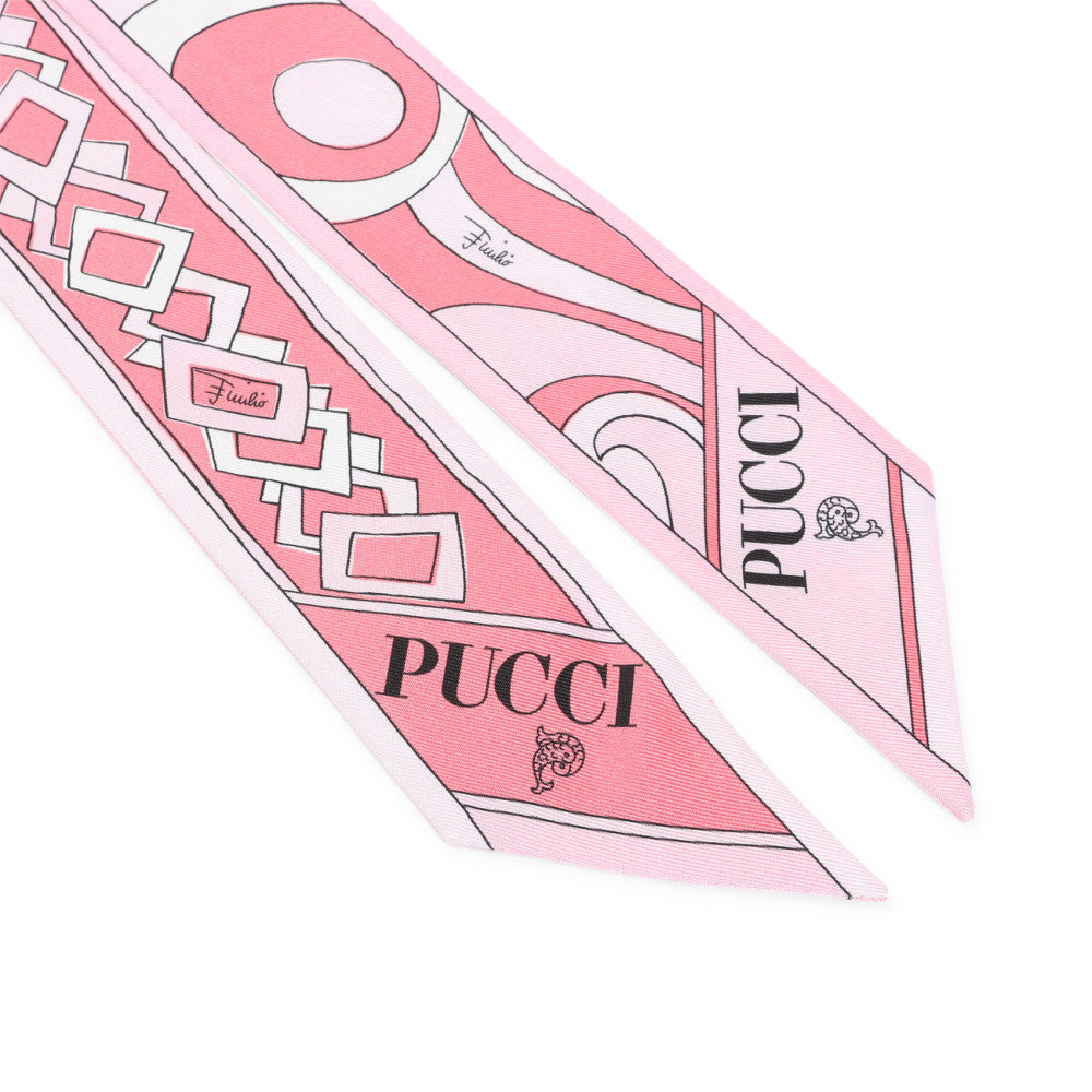 Pink Printed Bandana Scarf 2
