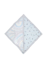 Light Blue Abstract Print Scarf 1