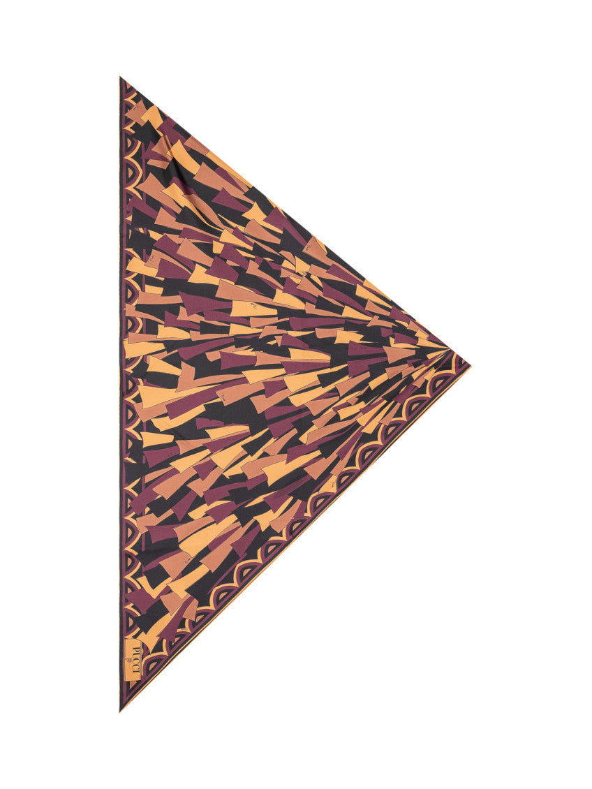 Multicolor Printed Triangular Scarf 1
